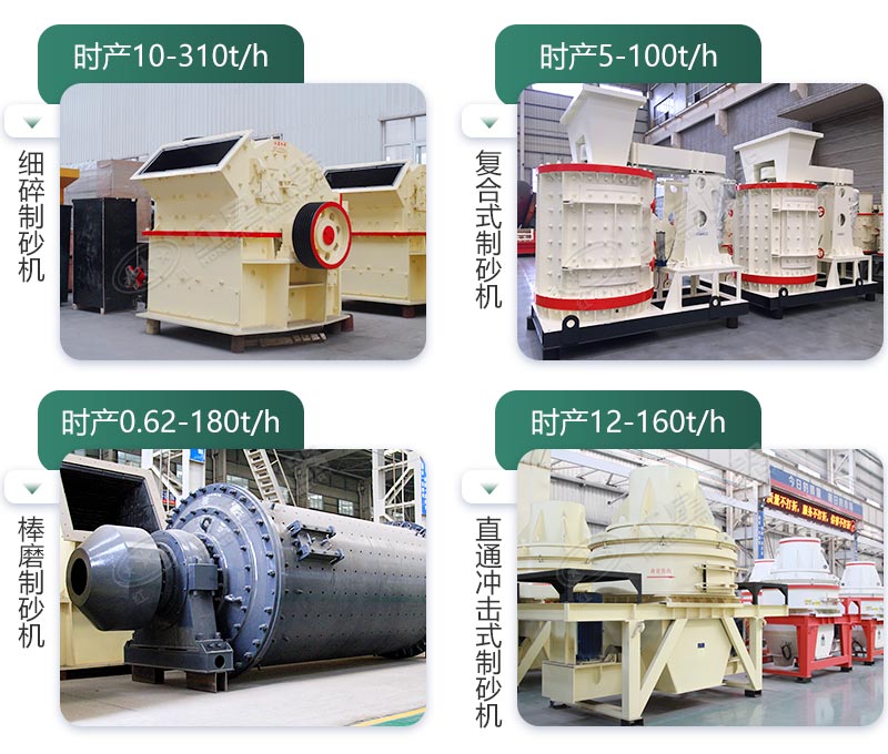 多種類型的小型制砂機
